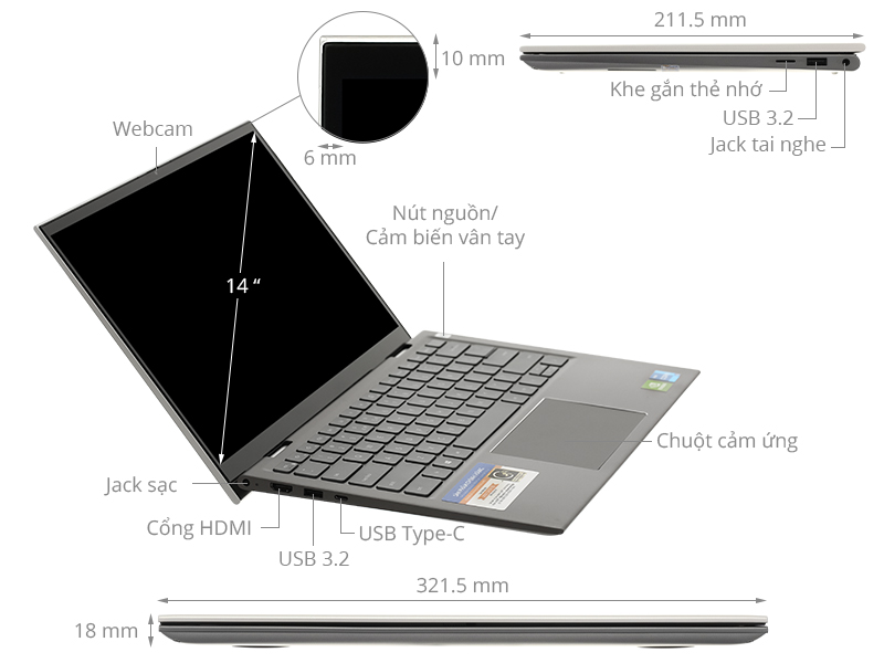 Laptop Dell Inspiron 5410