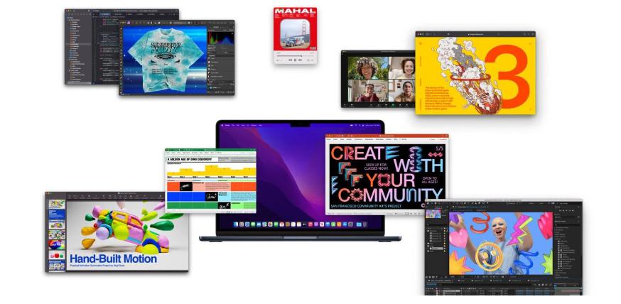 Laptop Apple Macbook Air (Z15W005J9) (Apple M2/8C CPU/10C GPU/16GB RAM/256GB SSD/13.6/Mac OS/Bạc) 3 