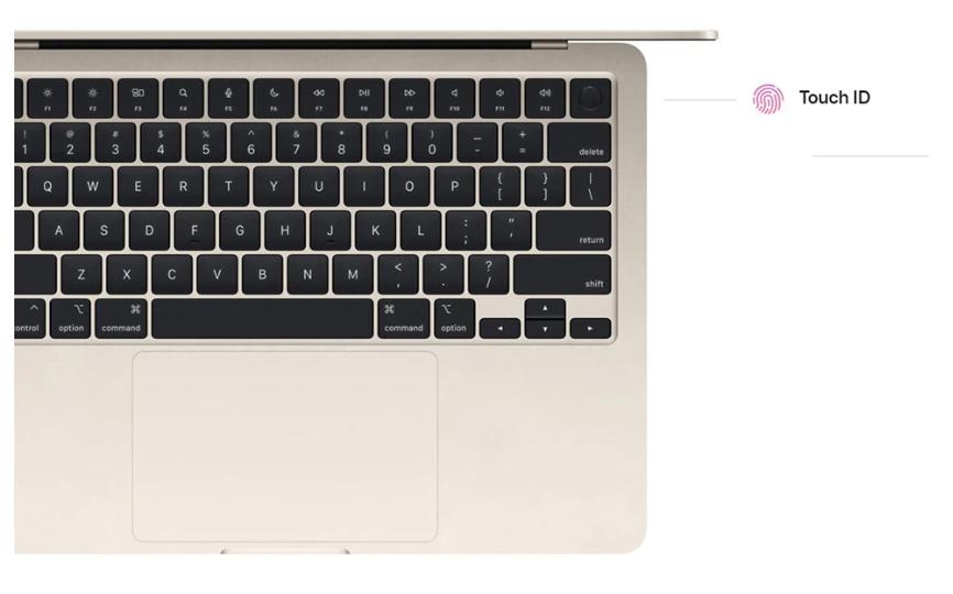 Laptop Apple Macbook Air (Z15S006J7) (Apple M2/8C CPU/10C GPU/16GB RAM/256GB SSD/13.6/Mac OS/Xám) 6 