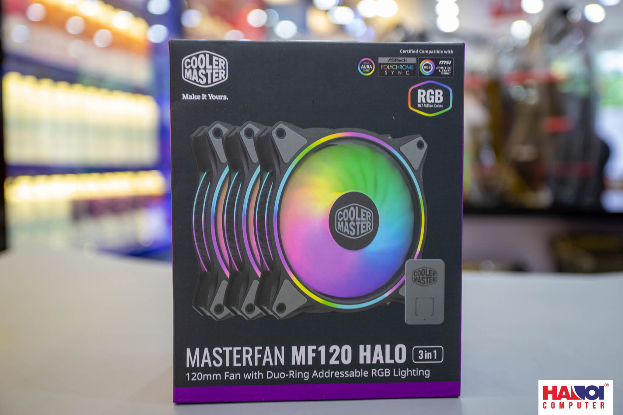 Fan Case CoolerMaster MasterFan MF120 Halo 3in1