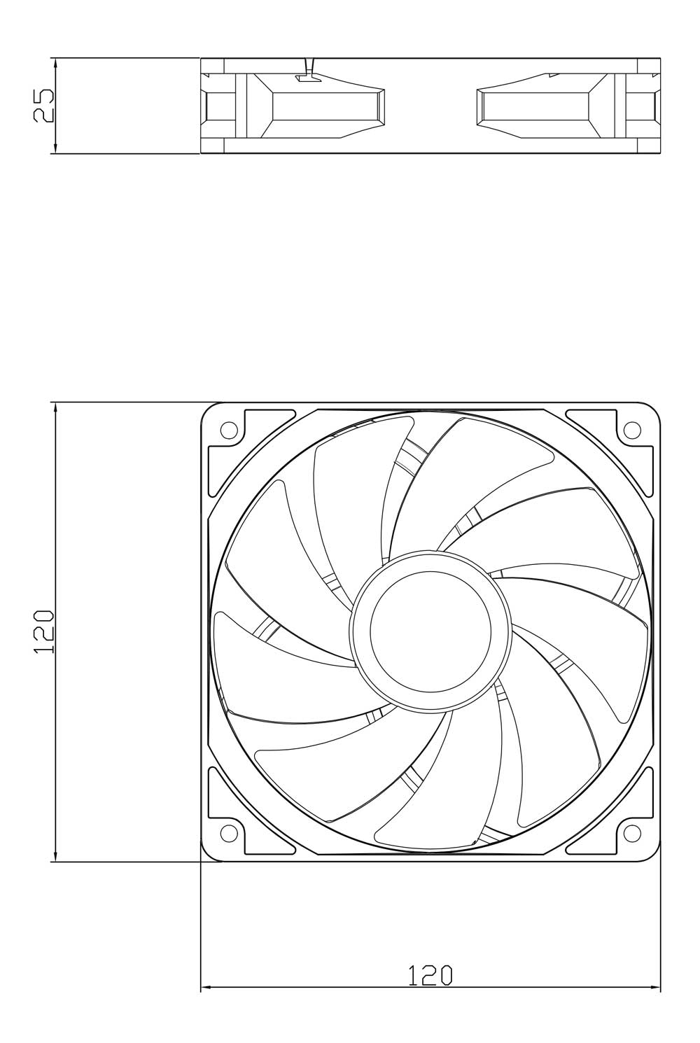 Fan Case Tản Nhiệt Thermalright TL-C12C-S – 12CM 1550 rpm ARGB