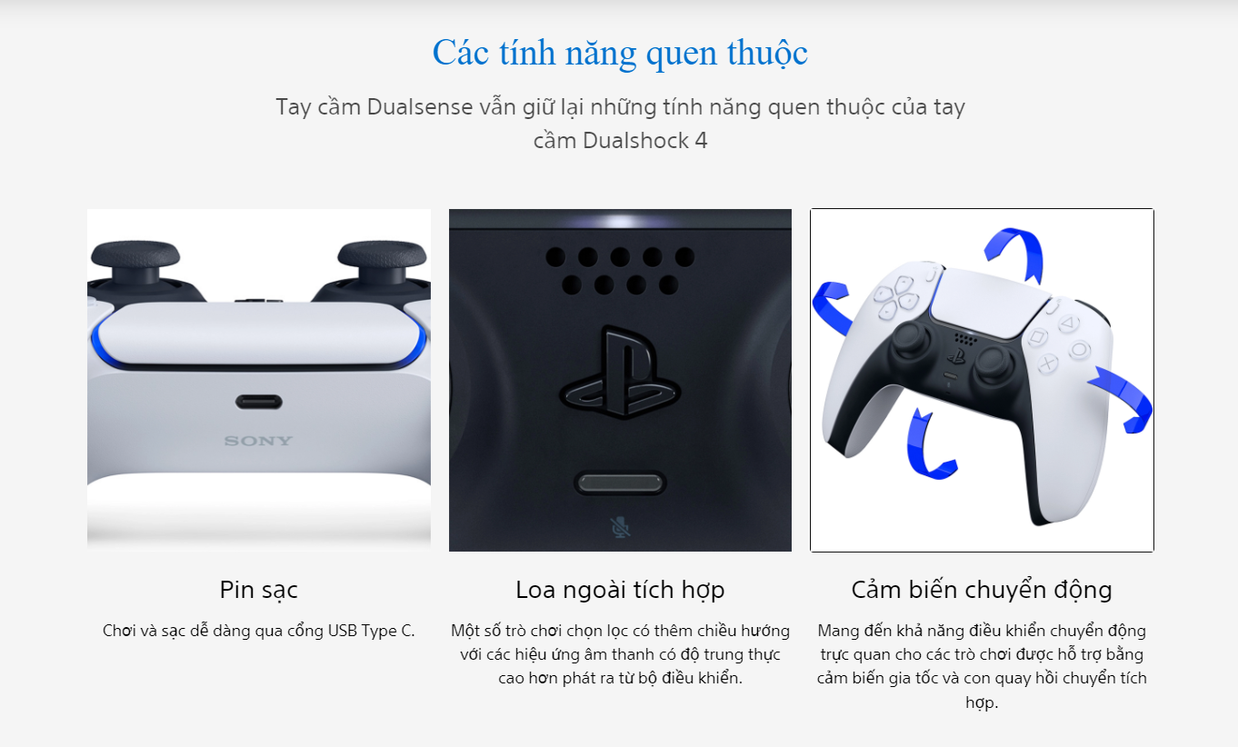 Tay cầm chơi Game Sony PS5 DualSense - Cobalt Blue - Hàng Chính Hãng 6