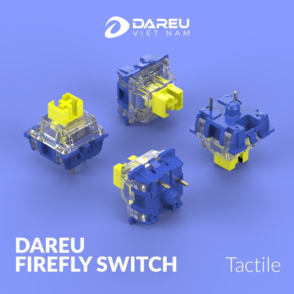 Bàn phím cơ DAREU EK75 Full white _Firefly switch 4