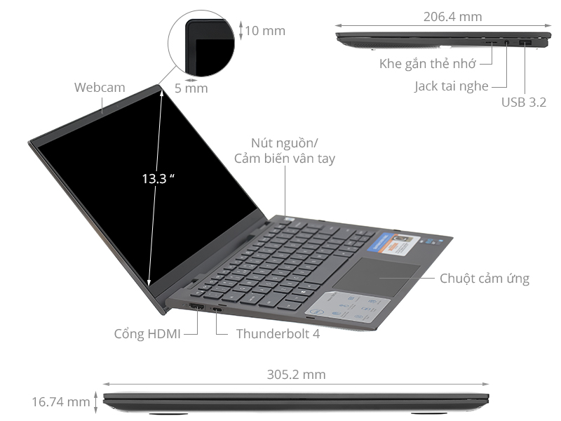 Laptop Dell Inspiron 7306