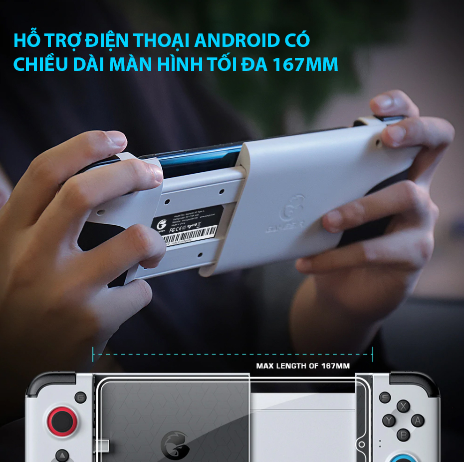 Tay cầm chơi game không dây Gamesir X2 Type-C Mobile Gaming Controller cho Android 5