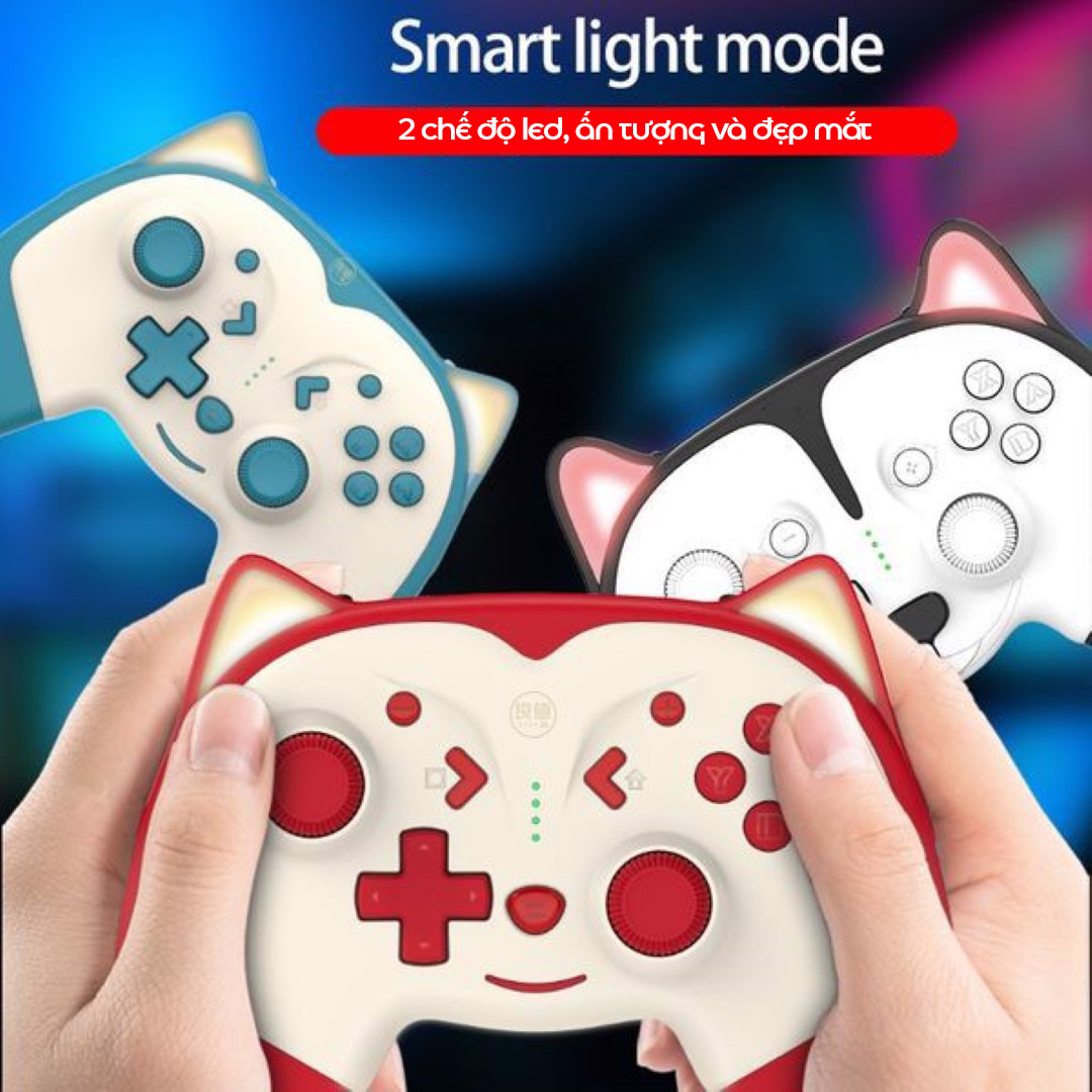 Tay cầm chơi game không dây IINE Pro Controller Animal cho Nintendo Switch/PC