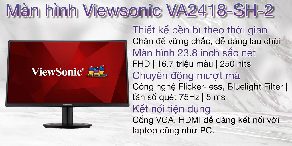 Màn hình Viewsonic VA2418-SH-2 1