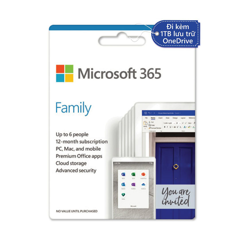 Phần mềm Microsoft 365 Family (6GQ-00083) - Key điện tử  2