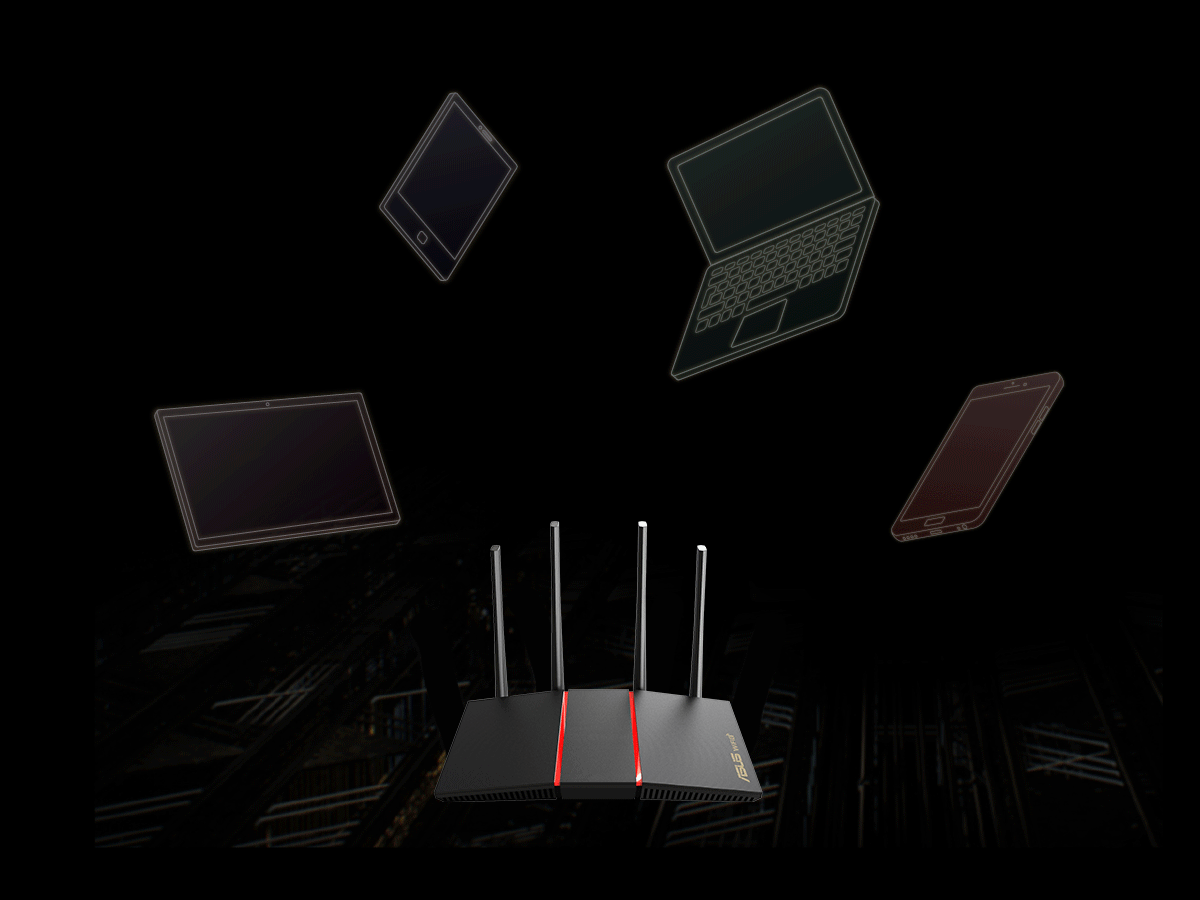 Bộ phát wifi ASUS RT-AX55 Tốc độ AX1800 Trắng  ảnh 4