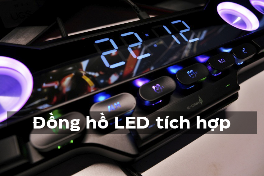 Loa Sounbar E-Dra EGS01W LED RGB (AUX, USB, TF-Card, Bluetooth, PC, FM)