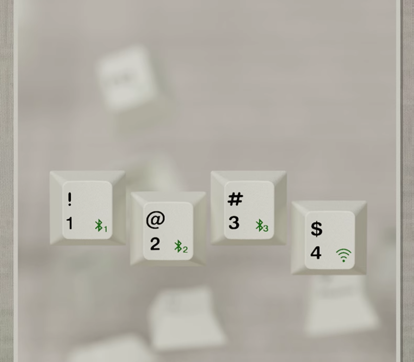 Bàn phím cơ FL-Esports OG87 Classical White 3 mode Kailh Ice Silver switch Led RGB 4