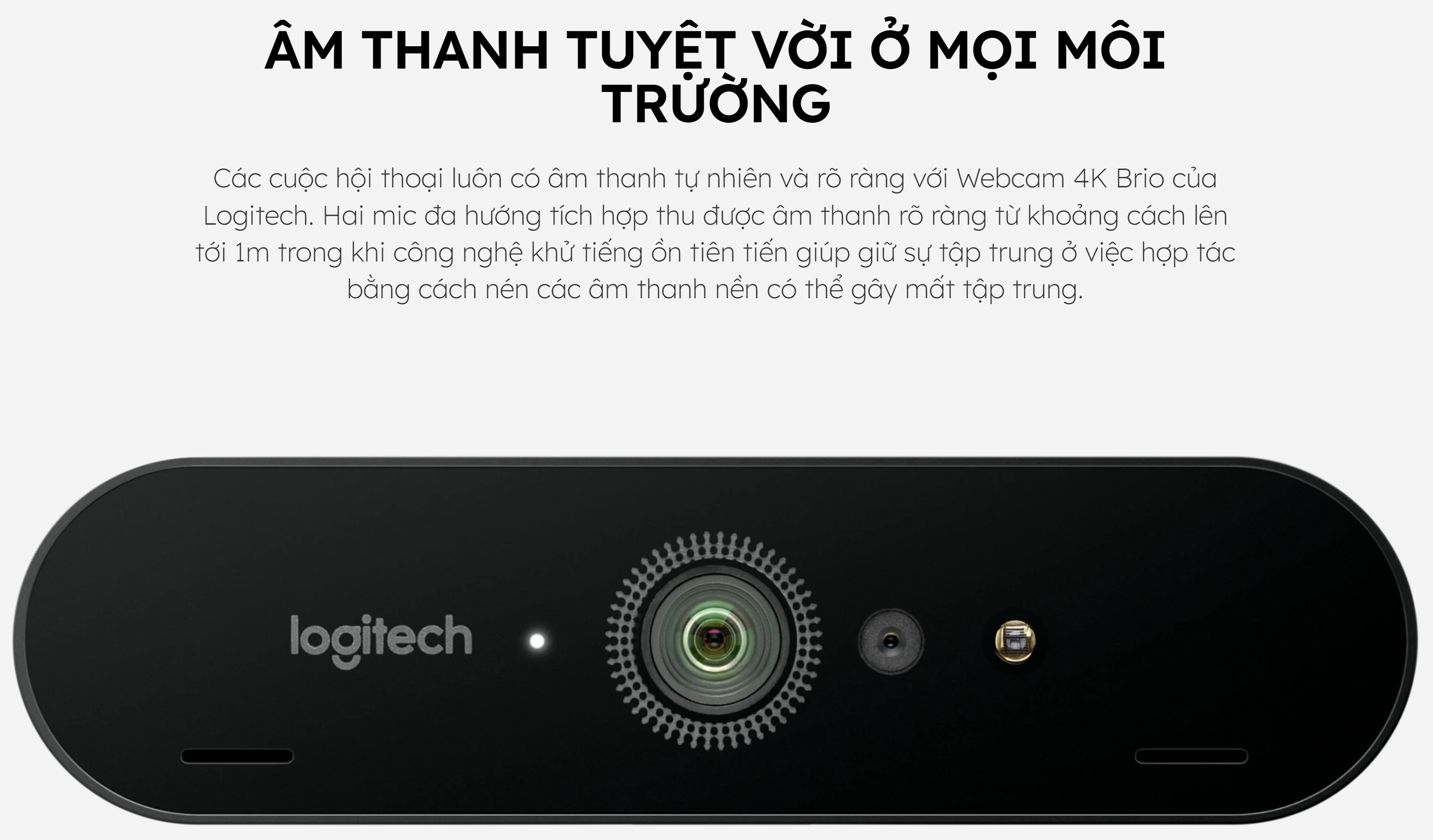 Webcam Streaming Logitech Brio 4K Stream Edition chính hãng