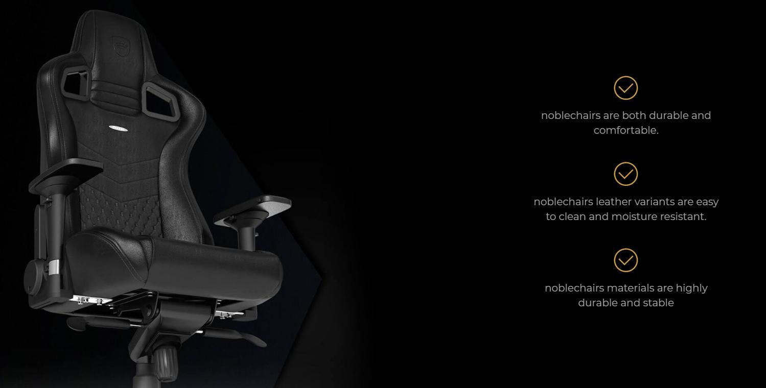 Ghế Gamer Noblechairs EPIC Series Black /Red (Ultimate Chair Germany) có thiết kế công thái học bảo vệ sức khoẻ