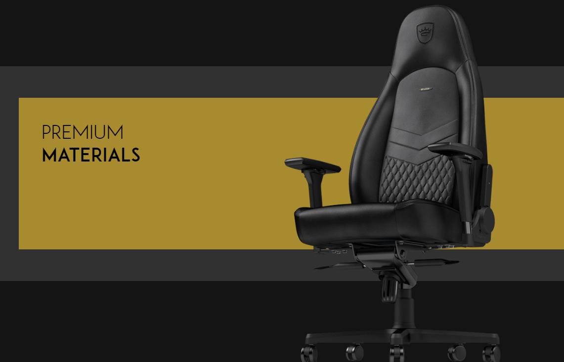 Ghế Gamer Noblechairs ICON Series - Black/Gold (Ultimate Chair Germany) được thiết kế tỉ mỉ