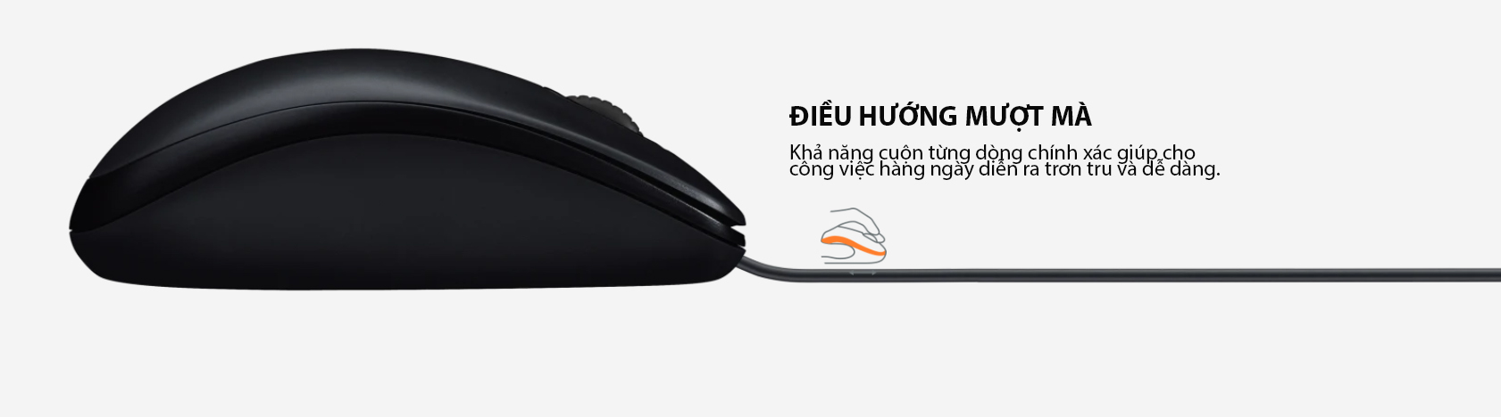 Chuột Logitech B100 Black (910-006605) (USB) 5