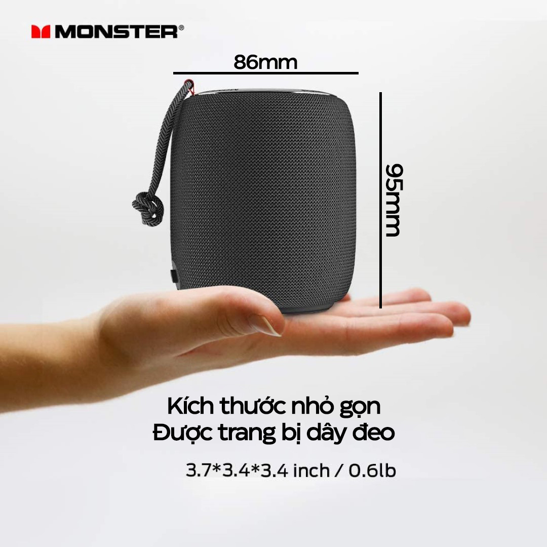 Loa di động Monster S110 Superstar - Màu đen