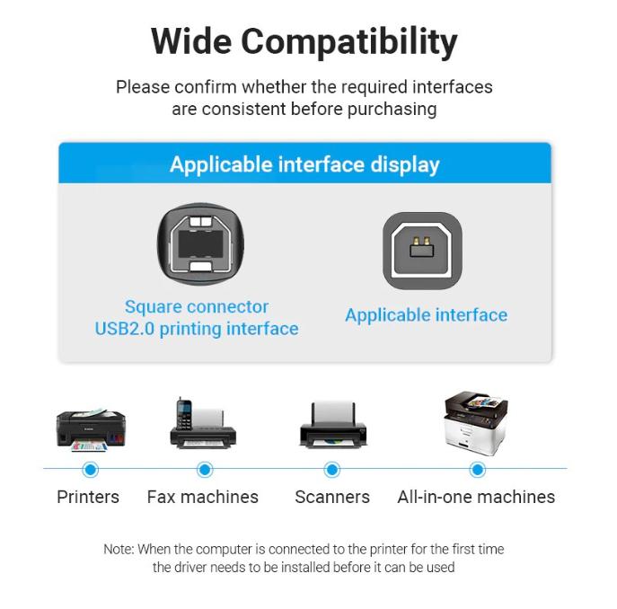Cáp máy in 5m Vention VAS-A16-B500 USB 2.0 5 