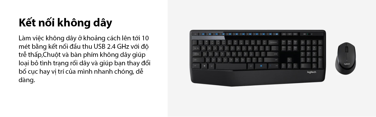 Bộ bàn phím chuột không dây Logitech MK345 (920-012926) 4