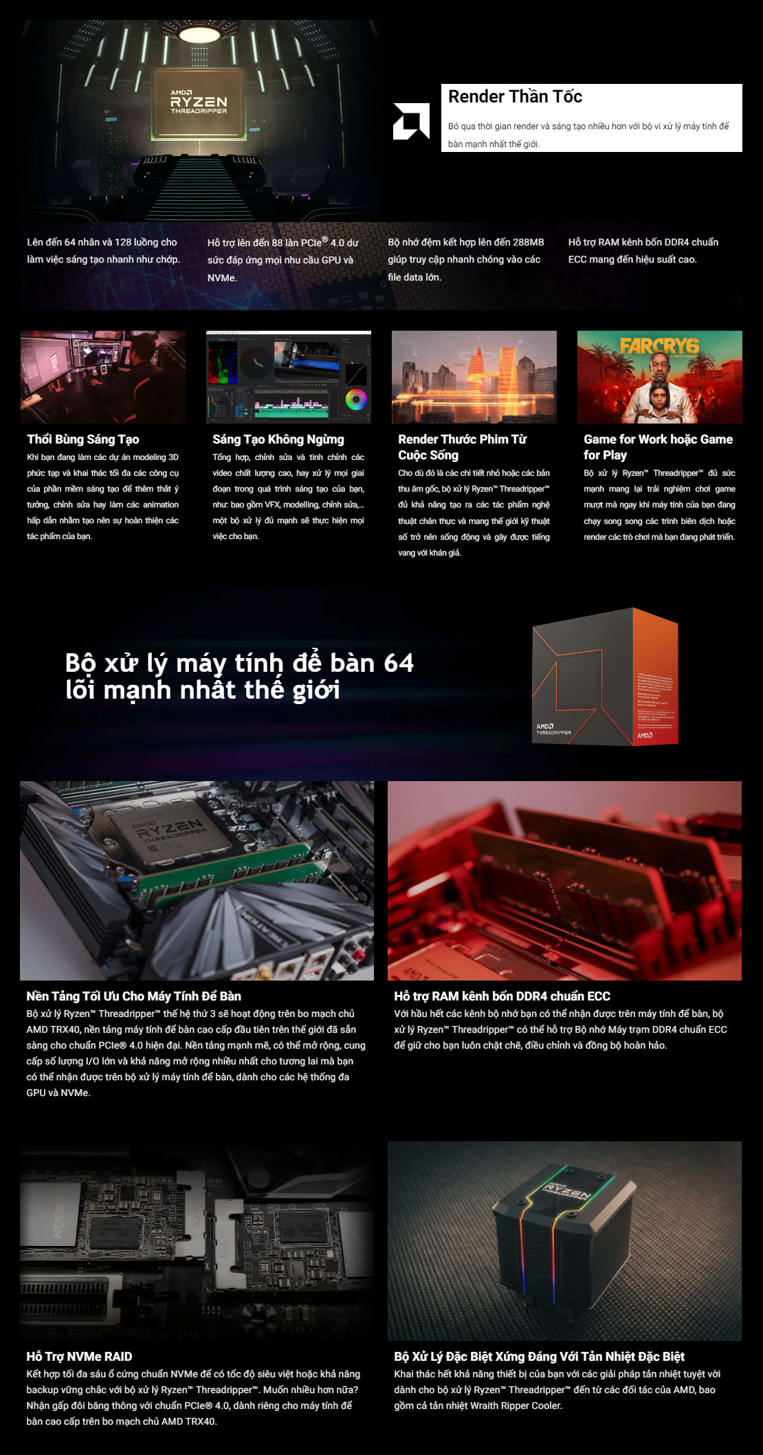 CPU AMD Ryzen Threadripper 7000 Series