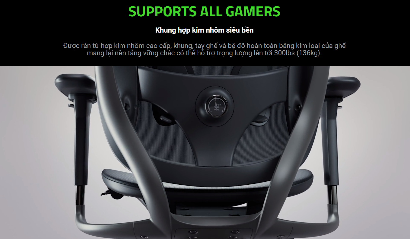 Ghế game RAZER FUJIN PRO - Fully Adjustable Mesh Gaming Chair 7