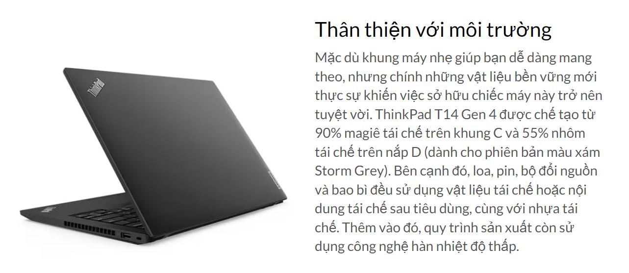 Laptop Lenovo Thinkpad T14 Gen 4 Ảnh 2