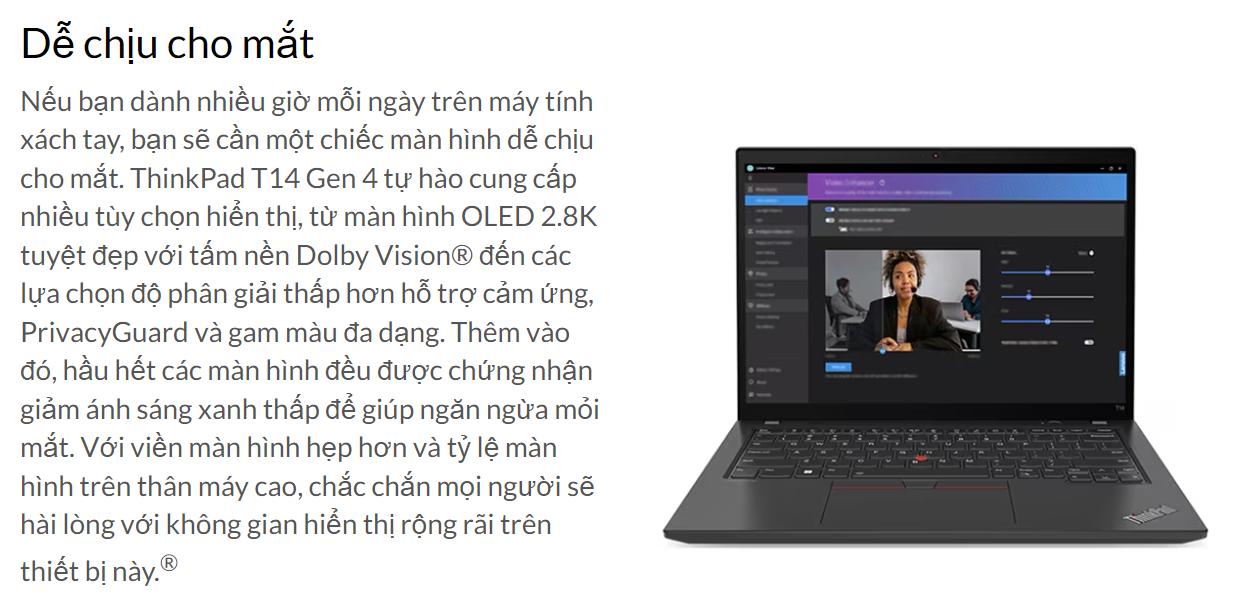 Laptop Lenovo Thinkpad T14 Gen 4 Ảnh 3