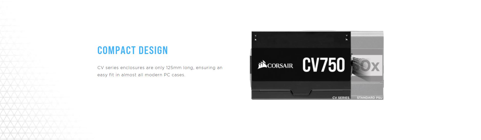 Nguồn Corsair Series CV750 750 W giới thiệu