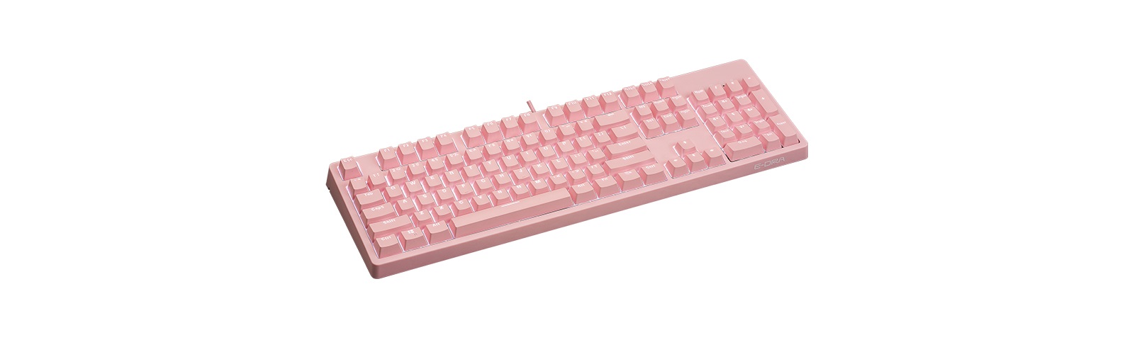 Bàn phím cơ Edra EK3104 pink Huano brown sw (usb/màu hồng/led trắng) 2