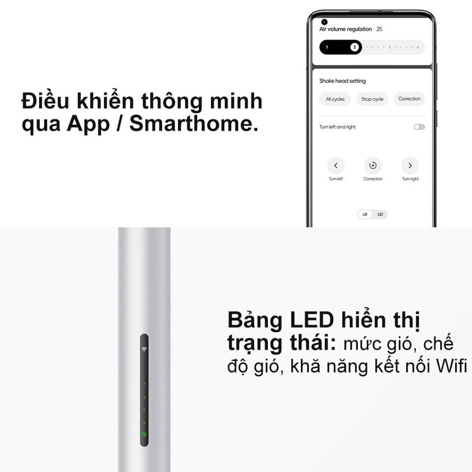 Quạt đứng tích điện Smartmi Gen 3 Pro - ZLBPKQXHS02ZM - Bản quốc tế - Màu trắng (QUAT042) 6