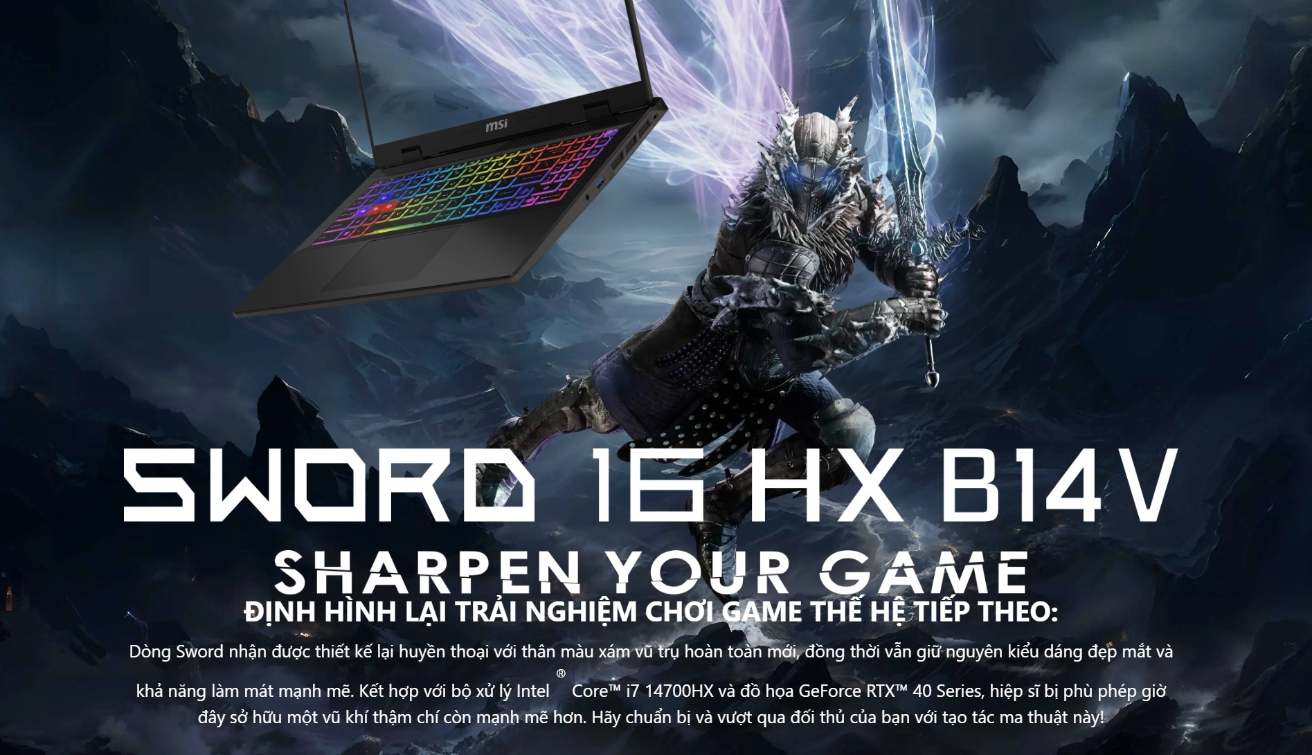 Laptop MSI Gaming Sword 16 HX 