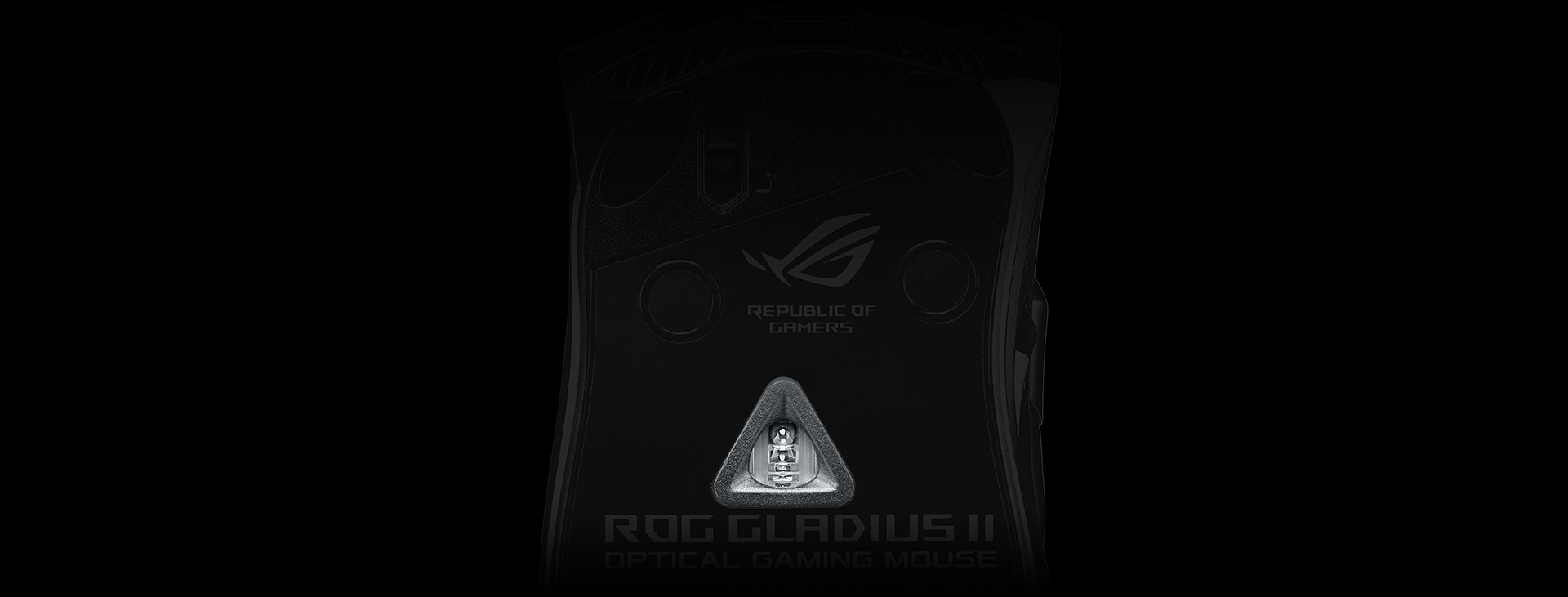 Chuột Asus ROG Gladius II (USB/RGB/màu đen)  sử dụng mắt cảm biến cao cấp