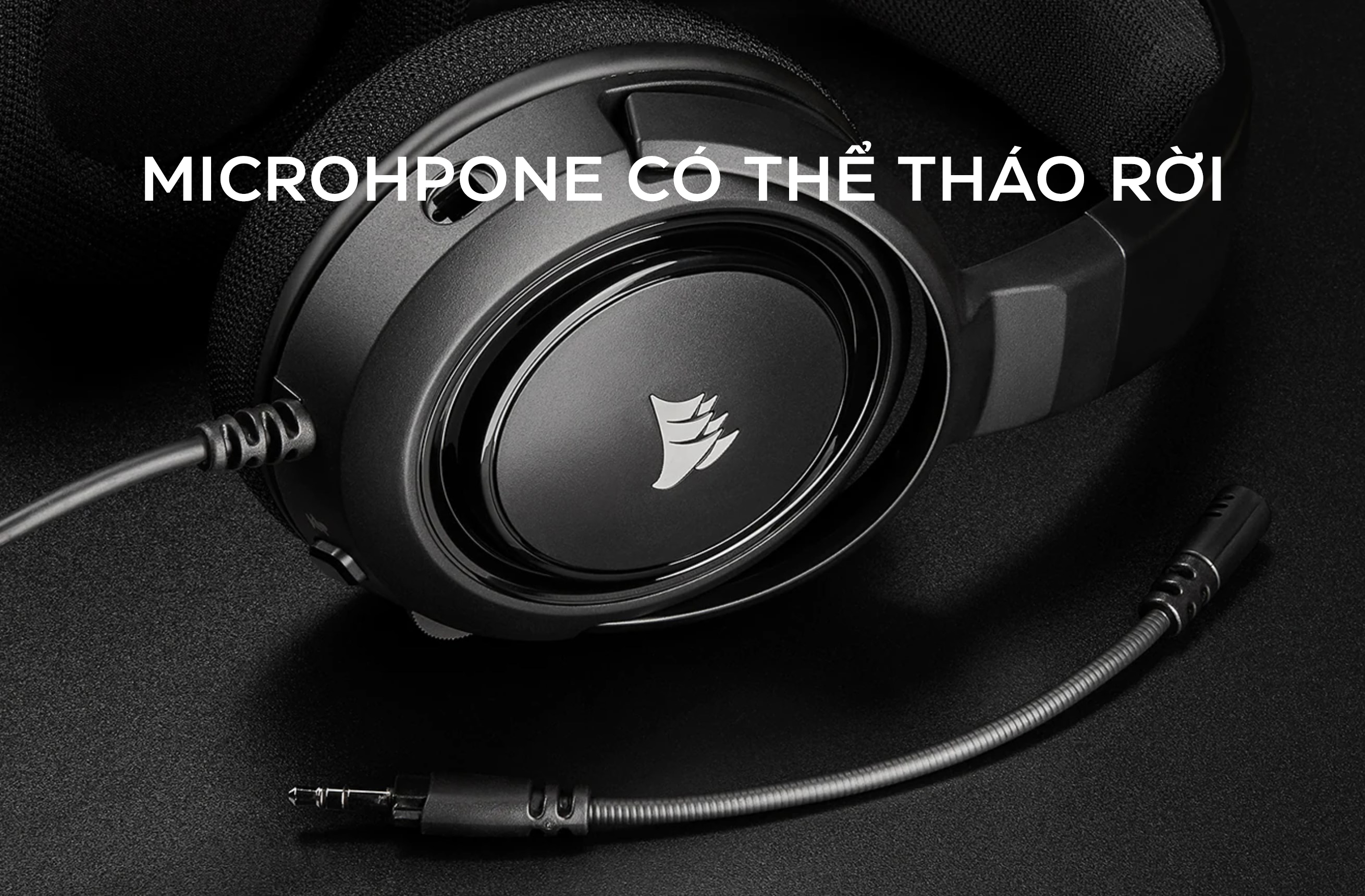 Tai nghe Corsair HS35 Stereo Carbon