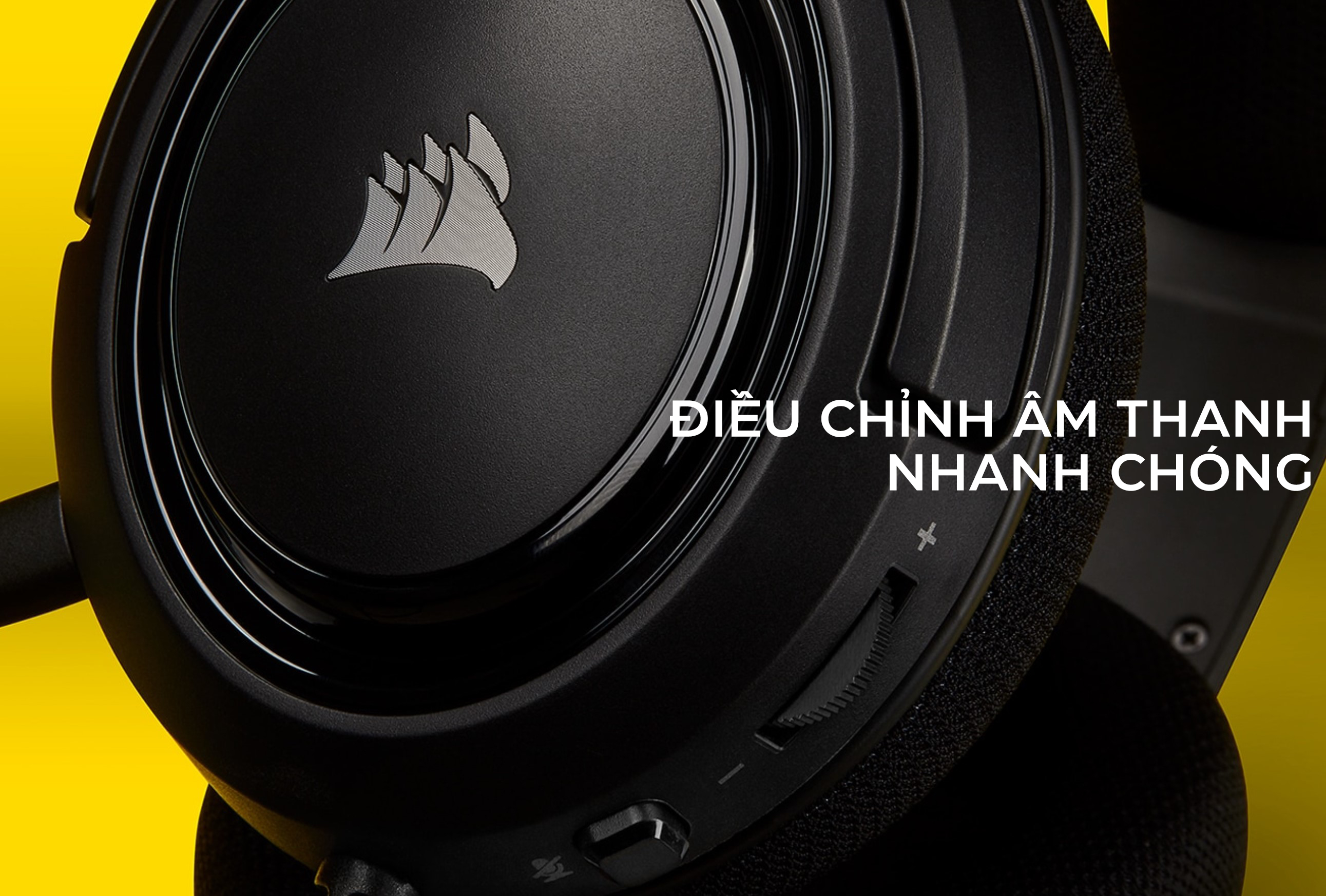 Tai nghe Corsair HS35 Stereo Carbon