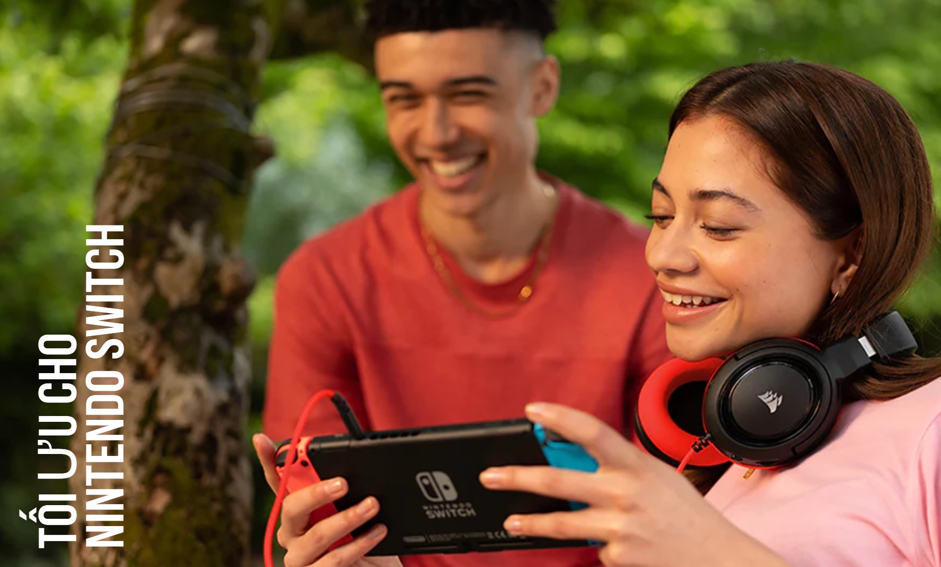 Tai nghe Corsair HS35 Stereo Red
