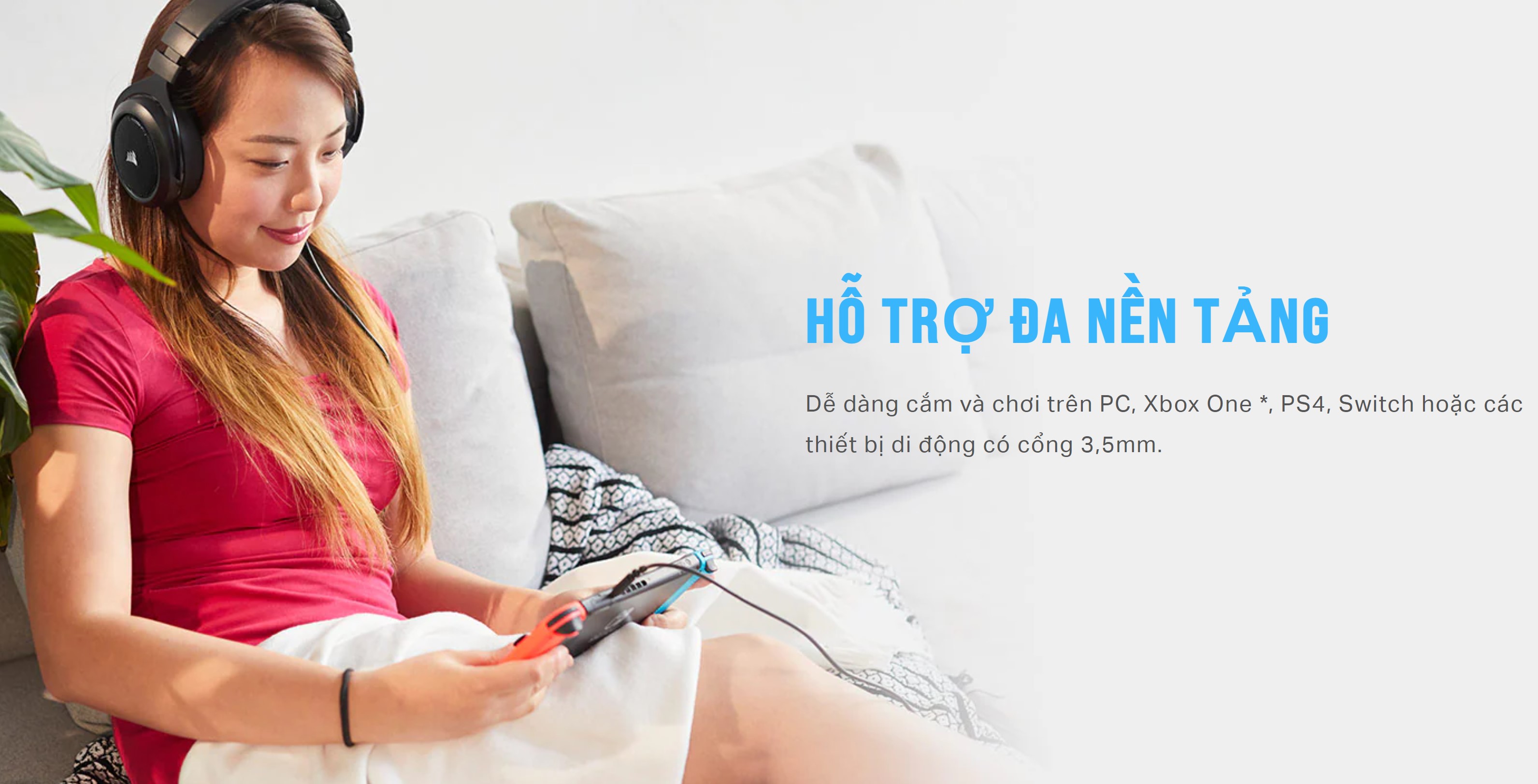 Tai nghe Gaming Corsair HS50 PRO Stereo