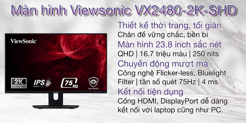 Màn hình Viewsonic VX2480-2K-SHD 1