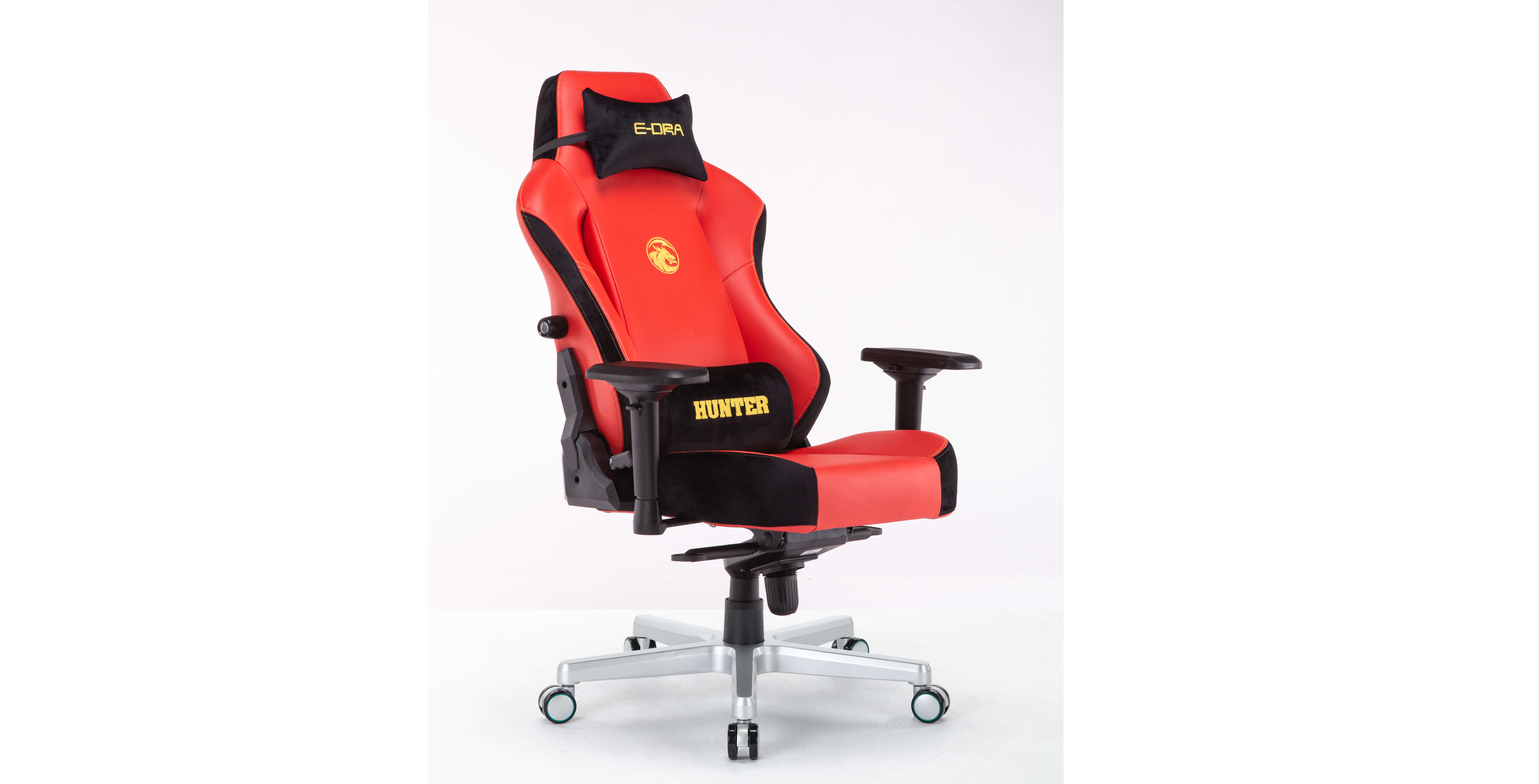 Ghế game E-Dra Hunter Gaming Chair - EGC 206 Red trang bị chân ghế chất lượng cao