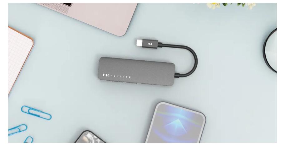 Bộ chuyển đổi 4 trong 1 Feeltek HCM004APWW2F (từ usb type c sang hdmi + usb3.0 + pd) 4 