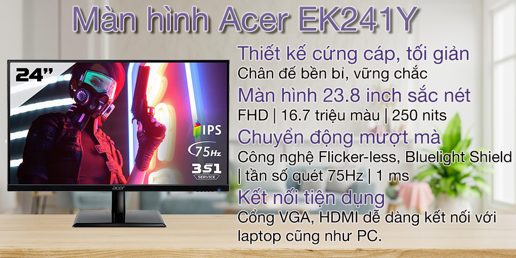 Màn hình Acer EK241Y 1