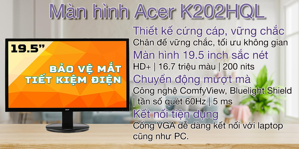 Màn hình Acer K202HQL 1