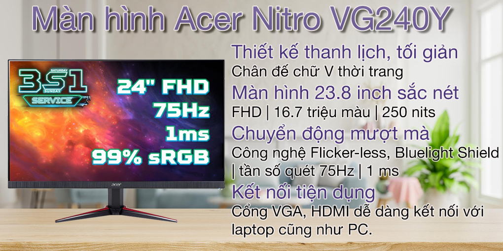 Màn hình Acer Nitro VG240Y  1