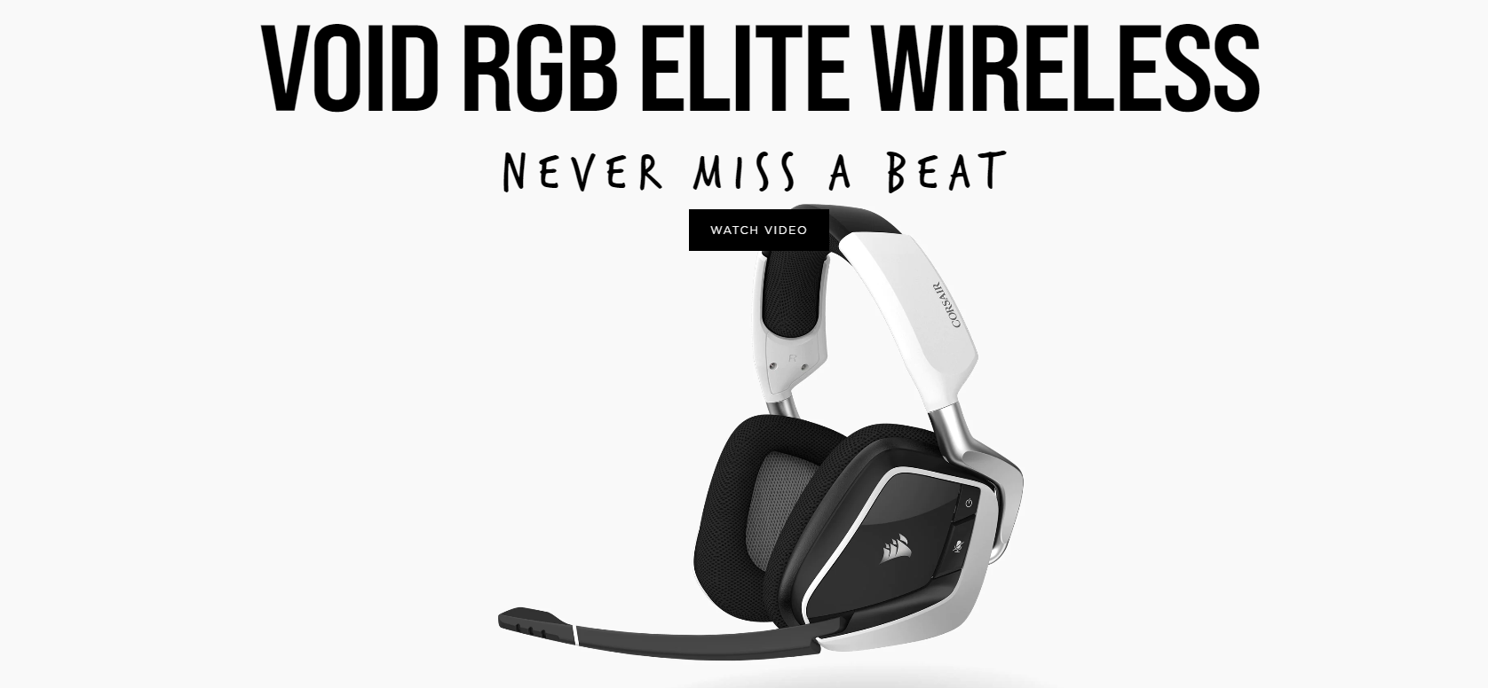 Tai nghe chơi game không dây Corsair VOID RGB ELITE 7.1 White - CA-9011202-AP 1