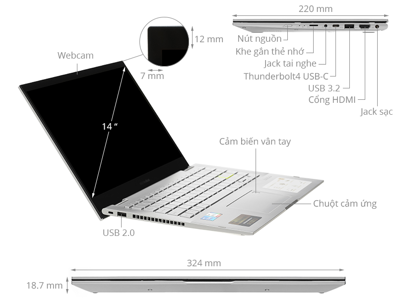 Laptop Asus VivoBook TP470