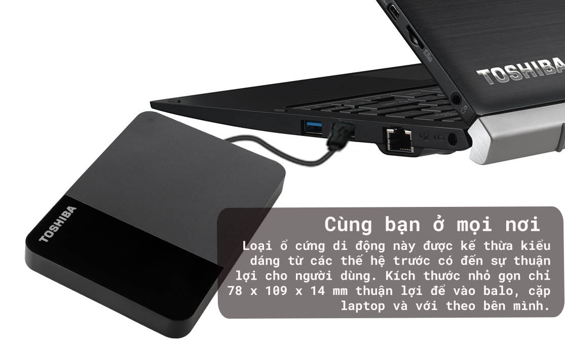 Ổ cứng di động USB 3.0 2.5 inch Toshiba Canvio Advance V10