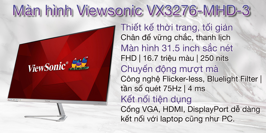 Màn hình Viewsonic VX3276-MHD-3 1