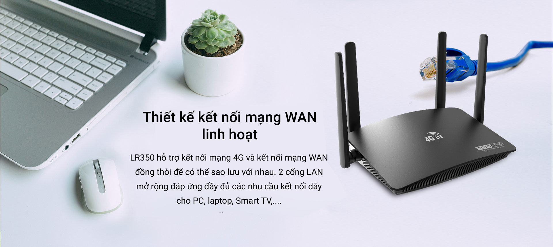 Bộ phát wifi 4G LTE Totolink LR350 Wireless 300Mbps