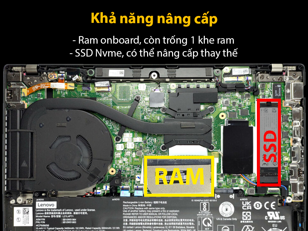 Laptop Lenovo Thinkpad T14 Gen 3 (21AJS1HN00) (i7 1260P/16GB RAM/512GB  SSD/14 FHD/Dos/Đen)