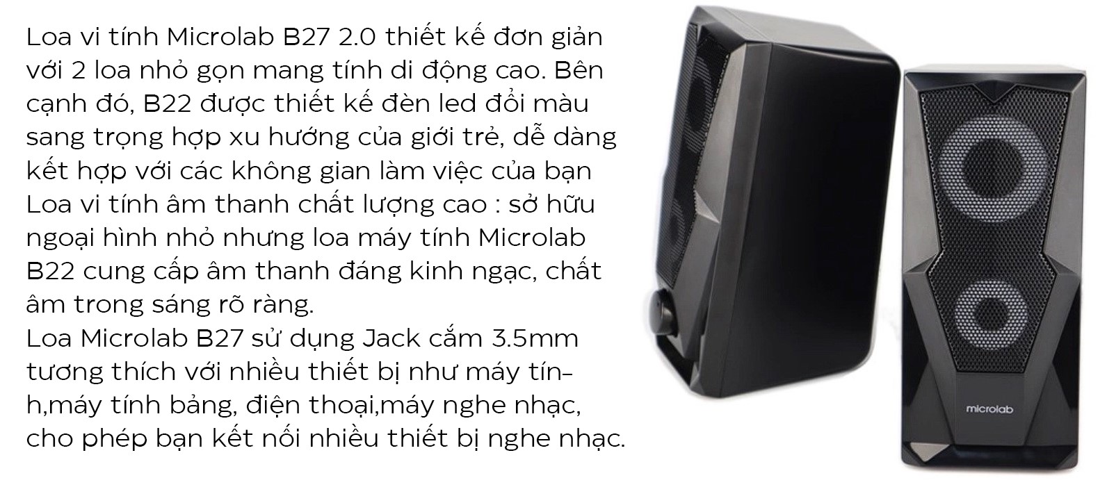 Loa Microlab B27 2.0