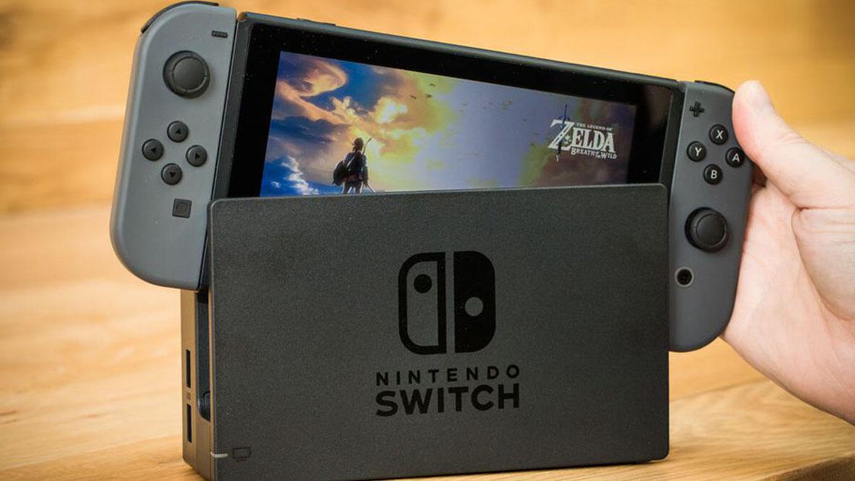 Máy chơi game Nintendo Switch With Gray Joy‑Con bền đẹp, hàng chính hãng