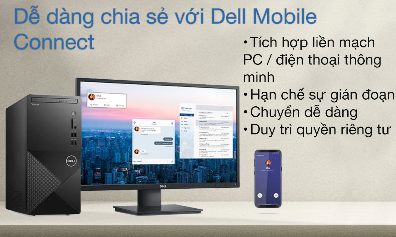 Kết nối thiết bị của bạn với Dell Mobile Connect